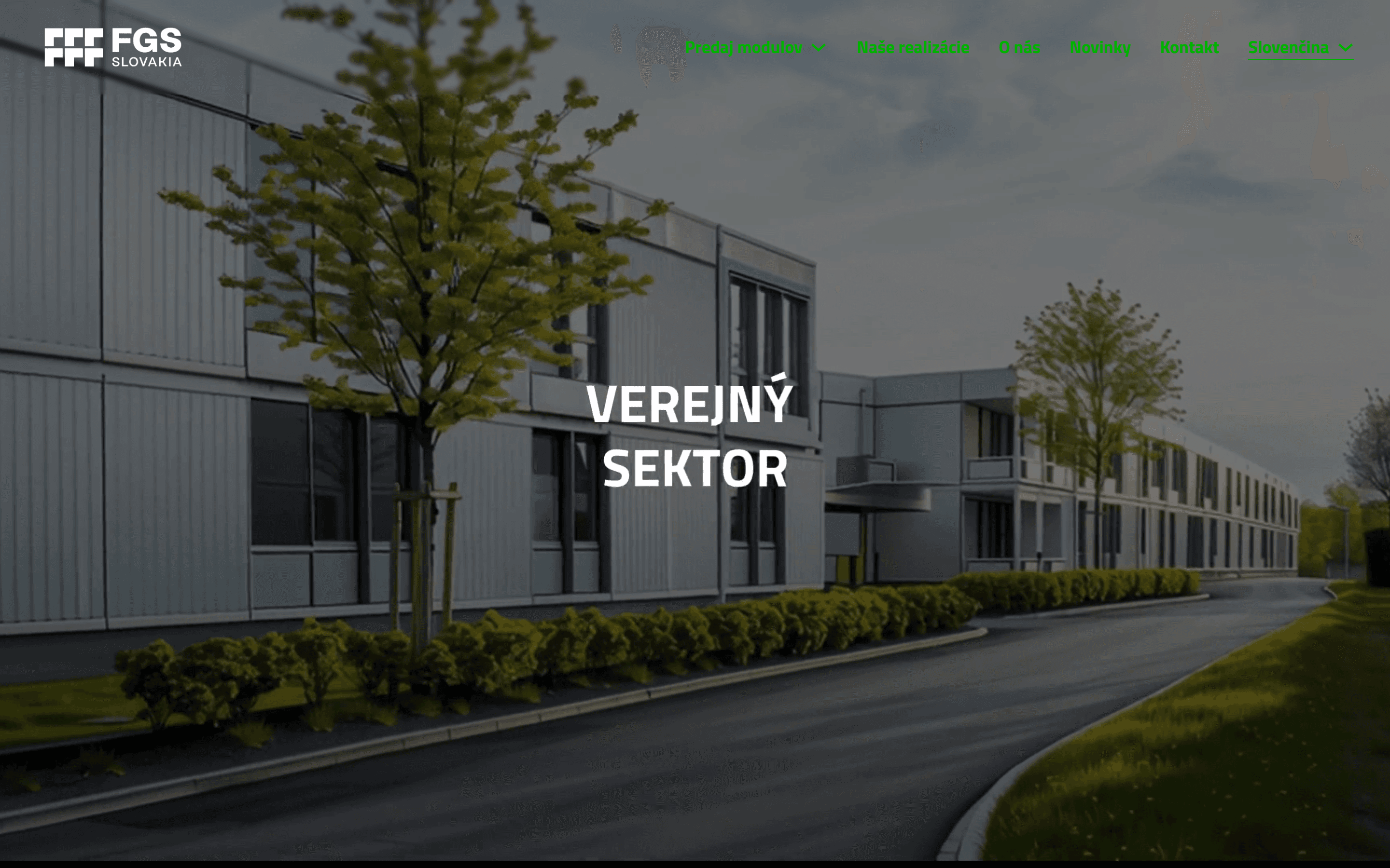 Screenshot webu FGS Slovakia
